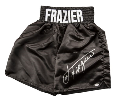 Joe Frazier Signed Boxing Trunks